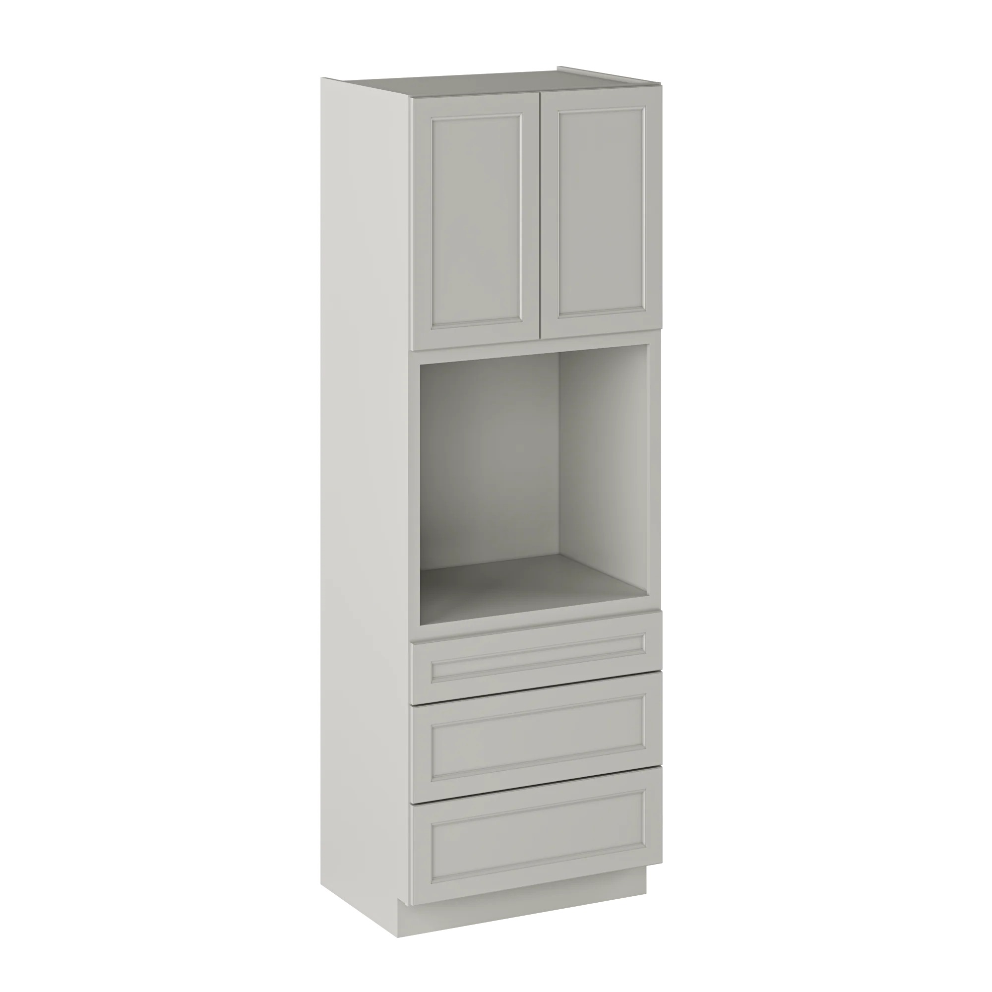 Oven Kitchen Cabinet OC3396 Milan Pearl LessCare 33 in. width 96 in. height 24 in. depth - Image 2