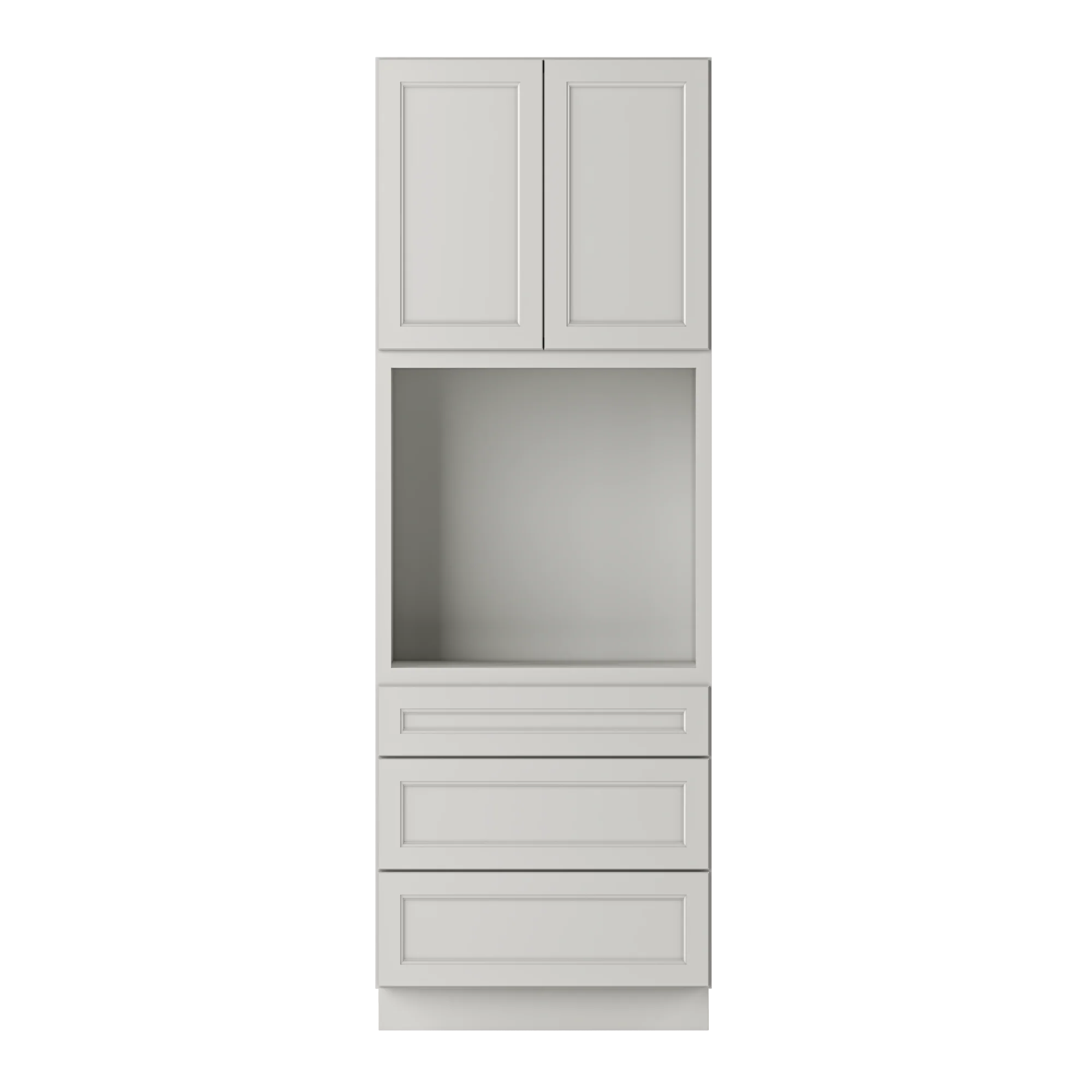 Oven Kitchen Cabinet OC3396 Milan Pearl LessCare 33 in. width 96 in. height 24 in. depth - Image 3