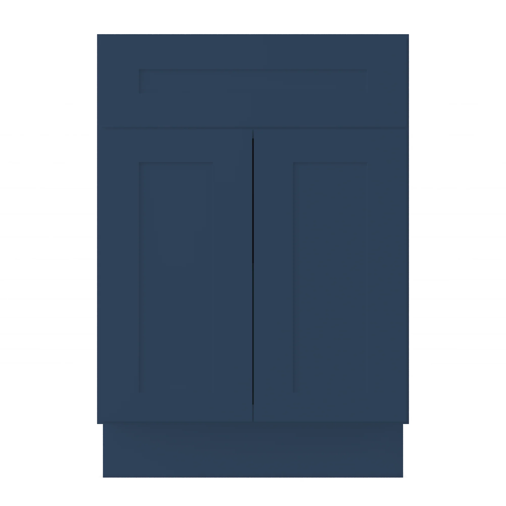 Base Kitchen Cabinet B24 Danbury Blue LessCare 24 in. width 34.5 in. height 24 in. depth - Image 3