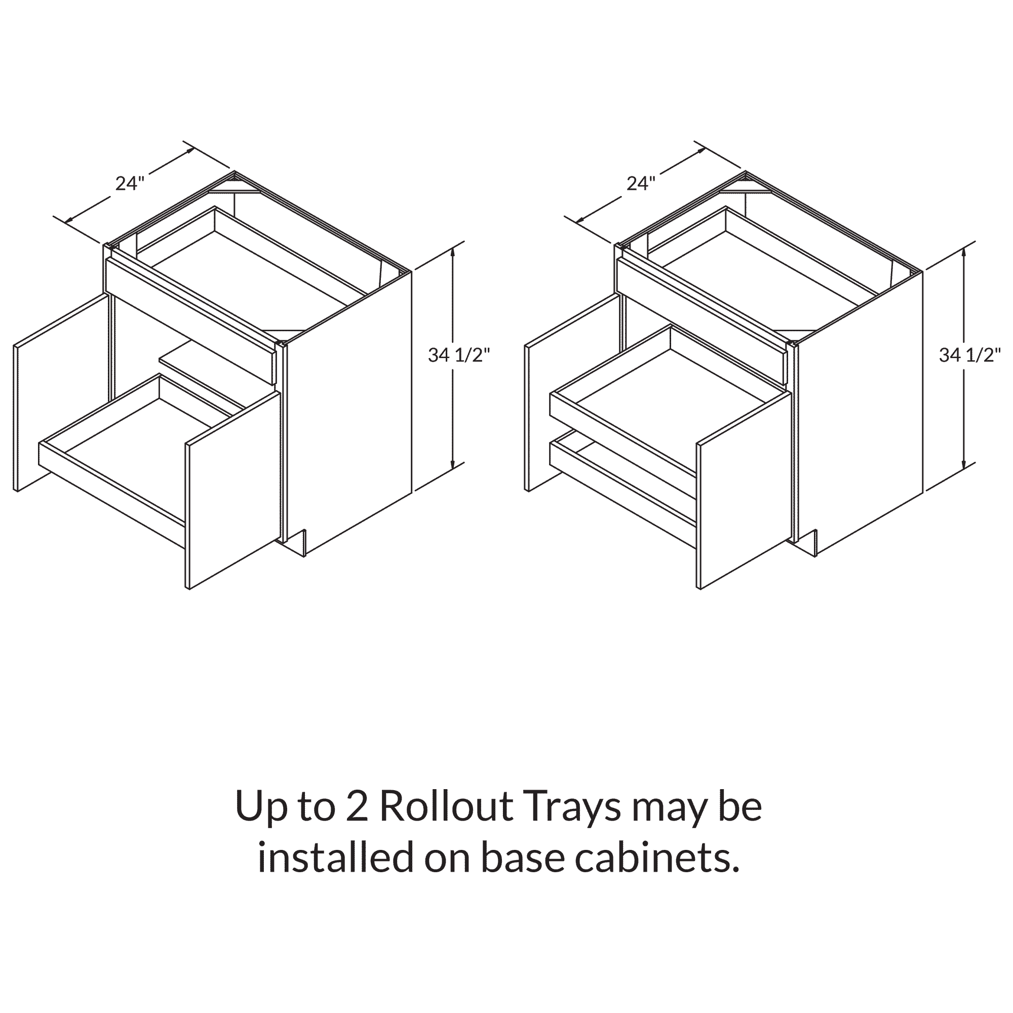 Rollout Cabinetry Drawer Upgrade for 27"W Cabinet - Image 3