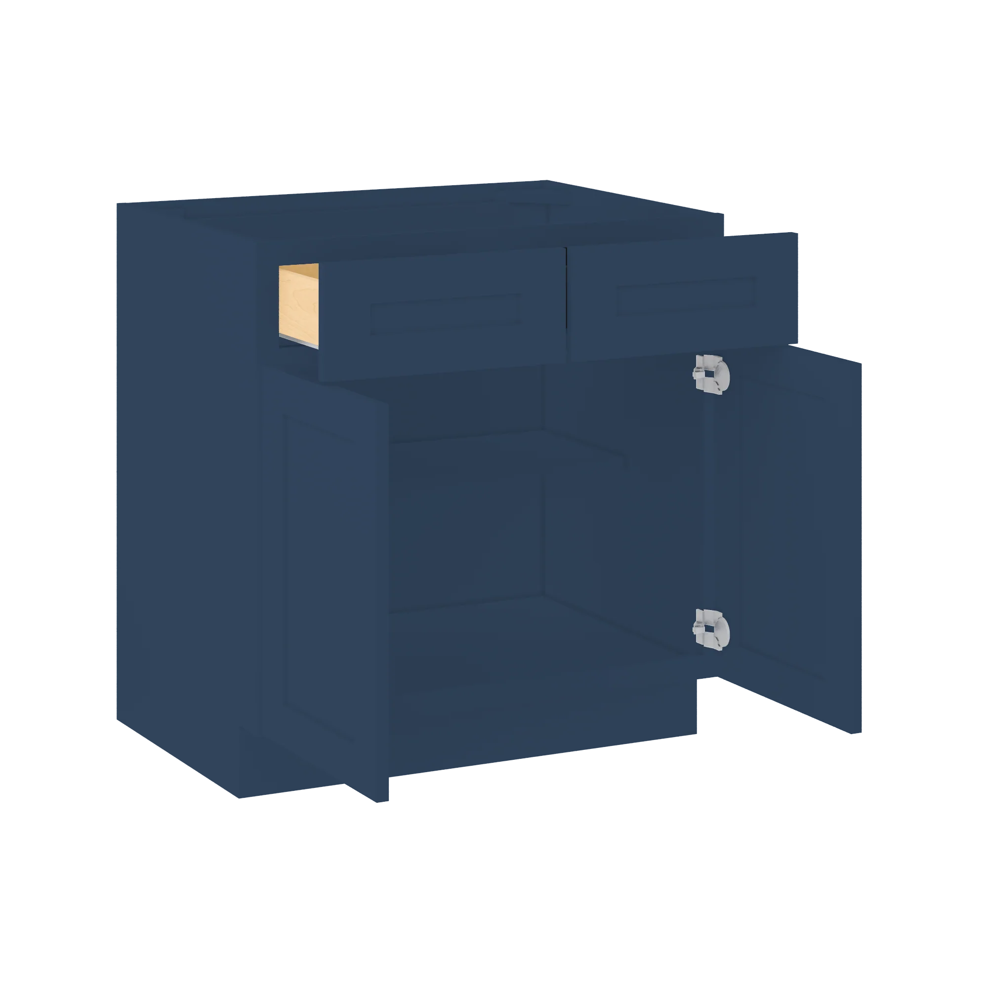 Base Kitchen Cabinet B33 Danbury Blue LessCare 33 in. width 34.5 in. height 24 in. depth - Image 4