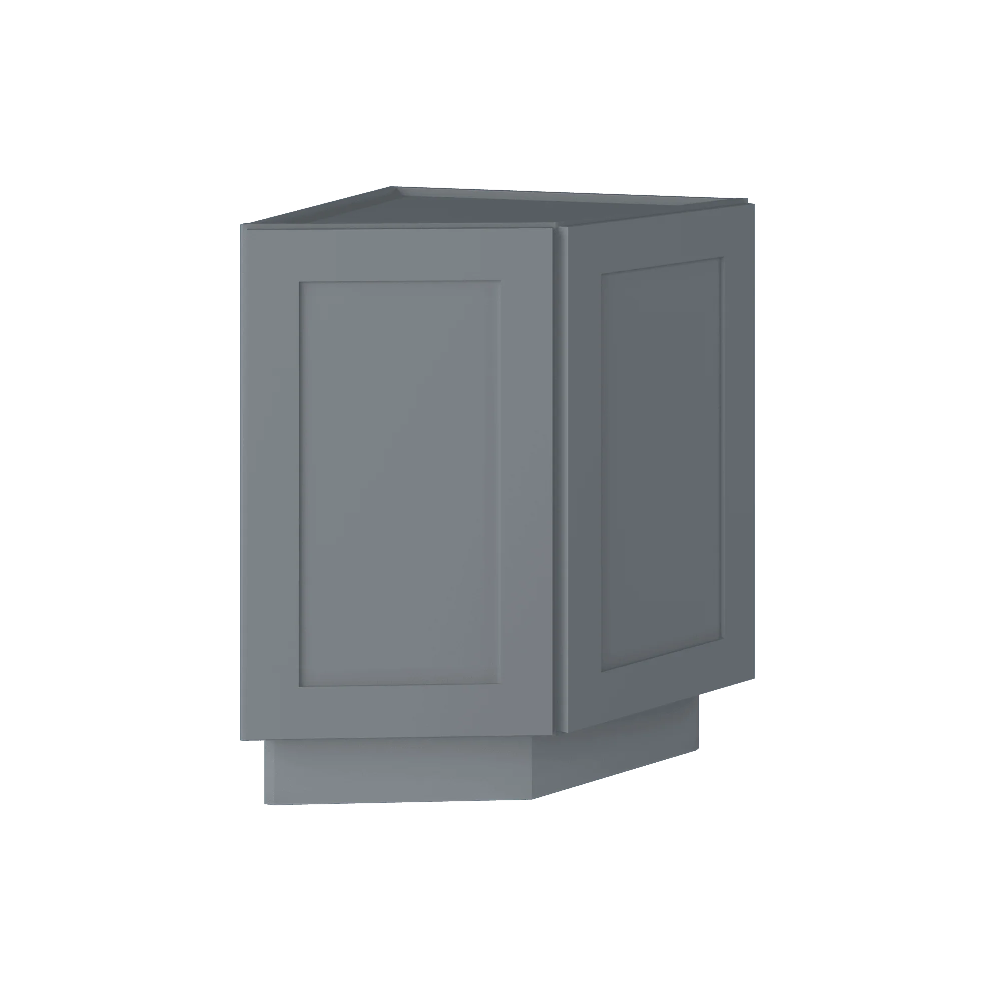 Base End Kitchen Cabinet BECF24 Colonial Gray LessCare 24 in. width 34.5 in. height 24 in. depth - Image 2