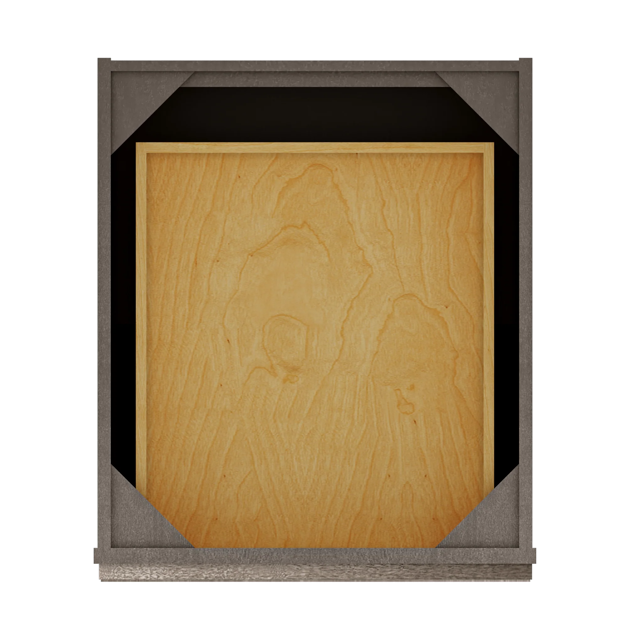 Base Kitchen Cabinet B21 Milan Slate 21 in. width 34.5 in. height 24 in. depth - Image 6