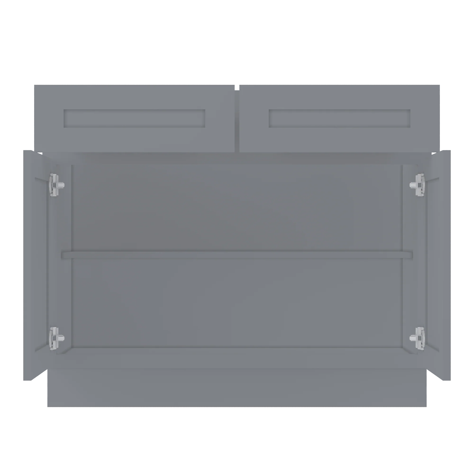 Base Kitchen Cabinet B42 Colonial Gray LessCare 42 in. width 34.5 in. height 24 in. depth - Image 5
