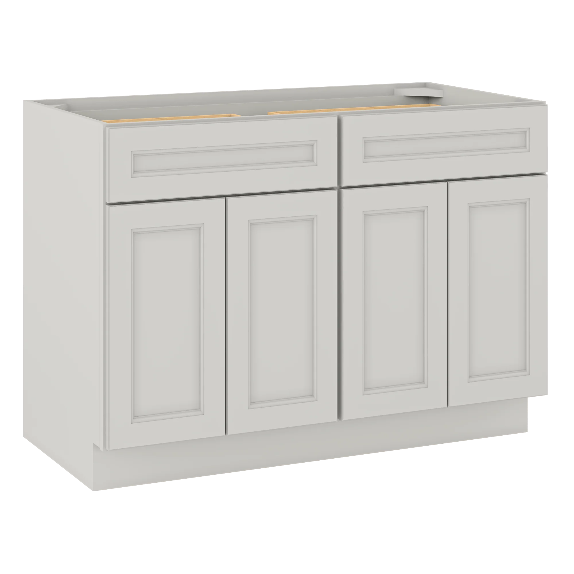 Base Kitchen Cabinet B48 Milan Pearl 48 in. width 34.5 in. height 24 in. depth - Image 2