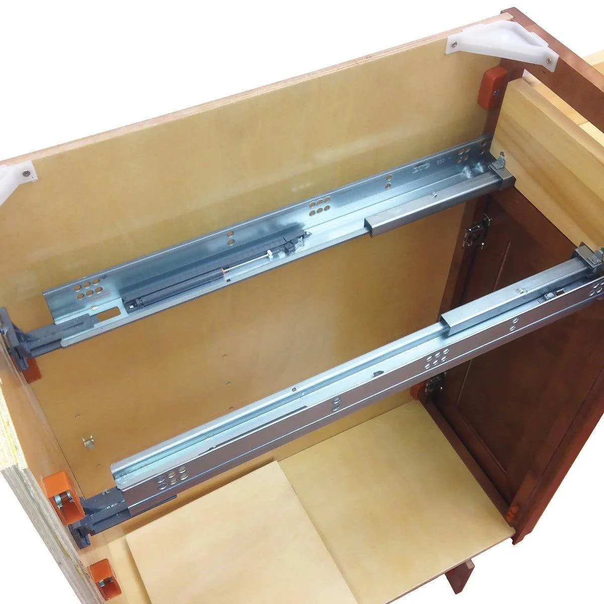 Full Extension Soft-Close Dovetail Drawer Upgrade for B48 Base Kitchen Cabinet - Image 2
