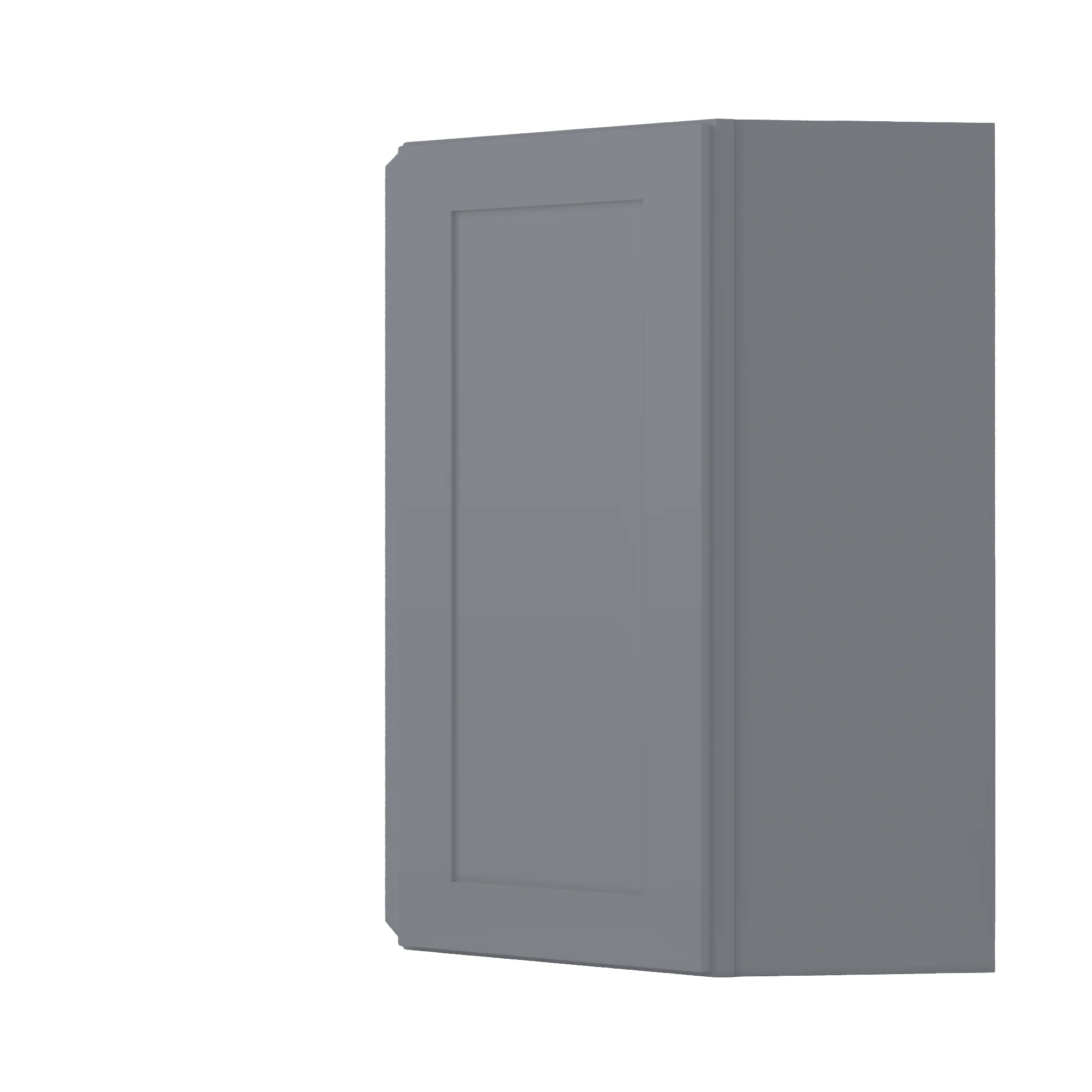 Diagonal Corner Kitchen Cabinet DC2436 Colonial Gray LessCare 24 in. width 36 in. height 12 in. depth - Image 2