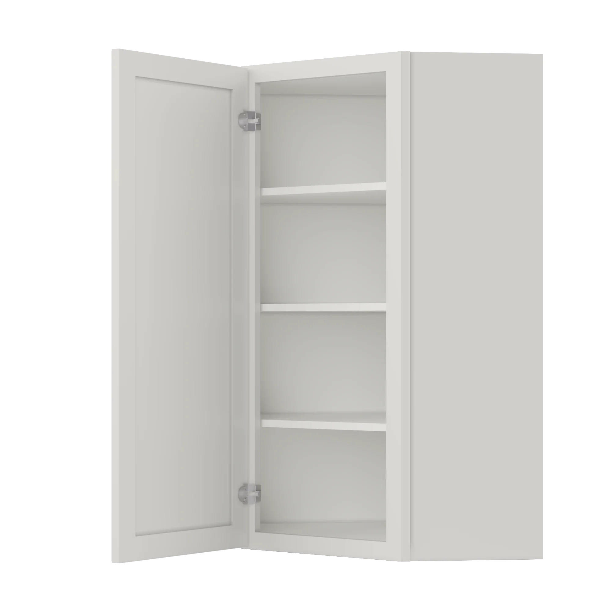 Diagonal Corner Kitchen Cabinet DC2442 Milan Pearl 24 in. width 42 in. height 12 in. depth - Image 4