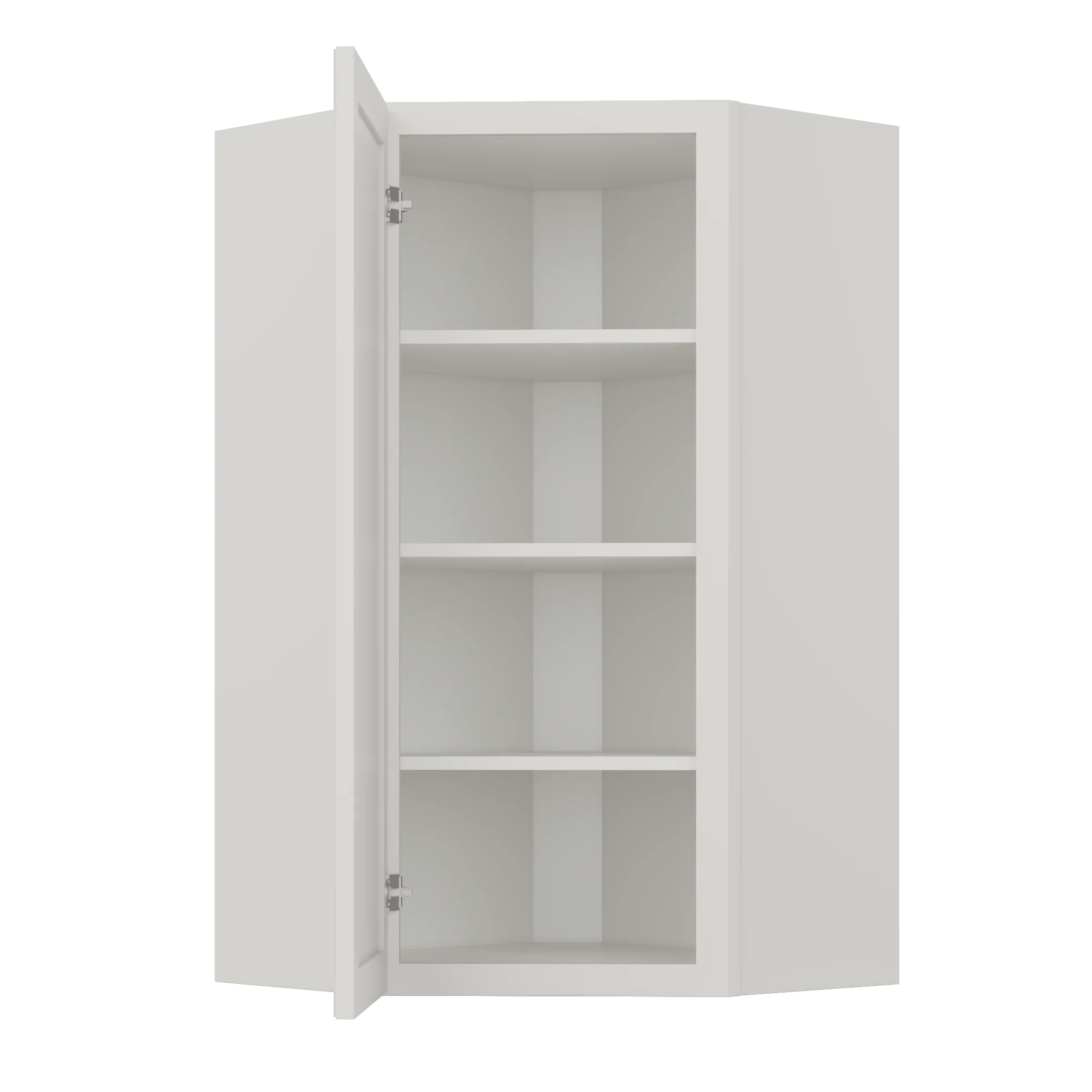 Diagonal Corner Kitchen Cabinet DC2442 Milan Pearl 24 in. width 42 in. height 12 in. depth - Image 5
