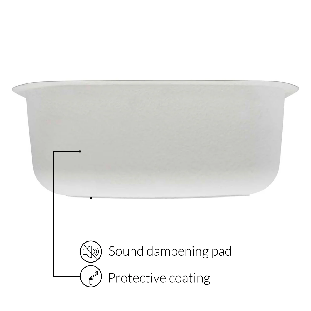 30 in Undermount Stainless Steel Single Bowl Kitchen Sink L107 - Image 3
