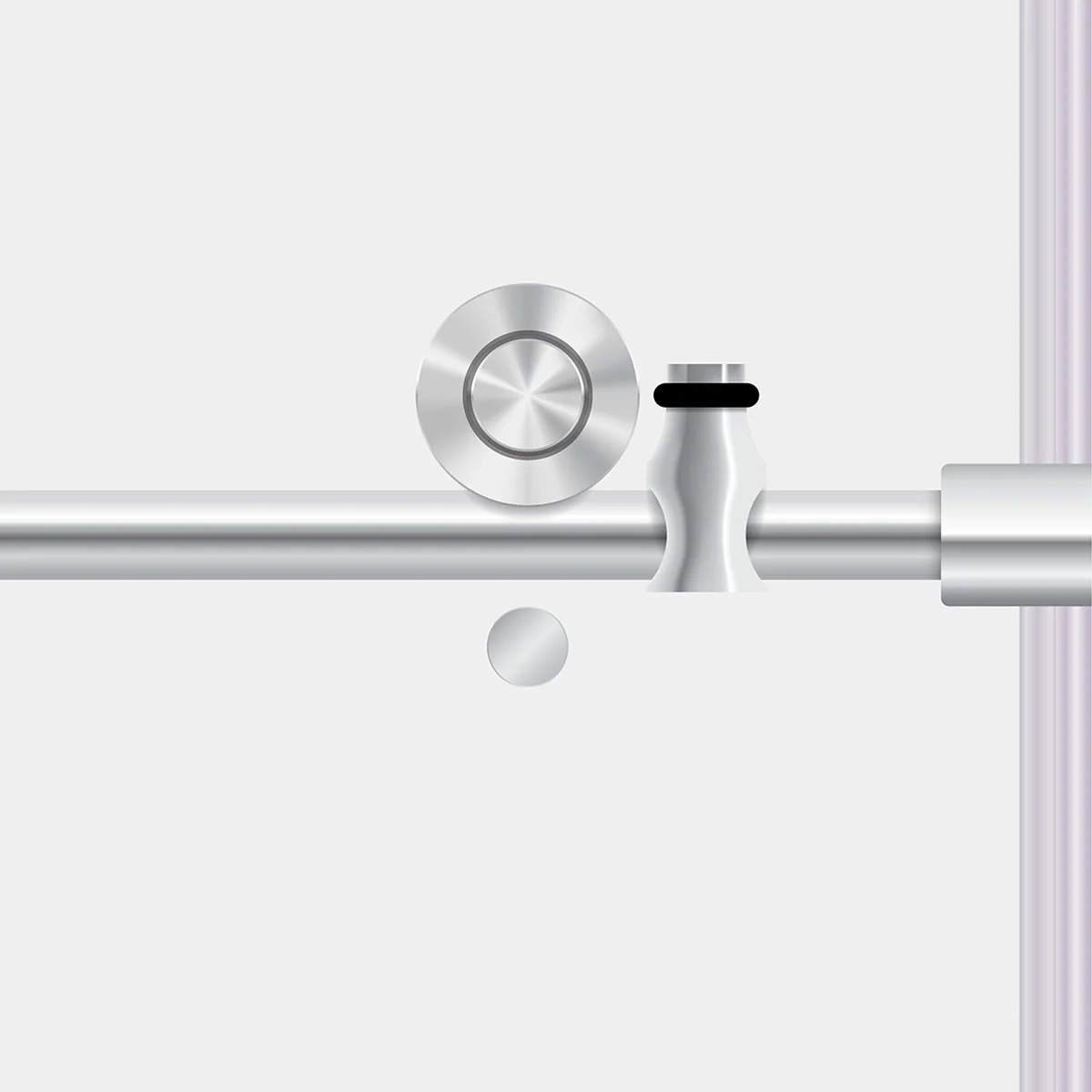 44-48 W x 76 H  x 36 D Sliding Frameless Shower Enclosure ULTRA-C with Clear Glass in Chrome - Image 8