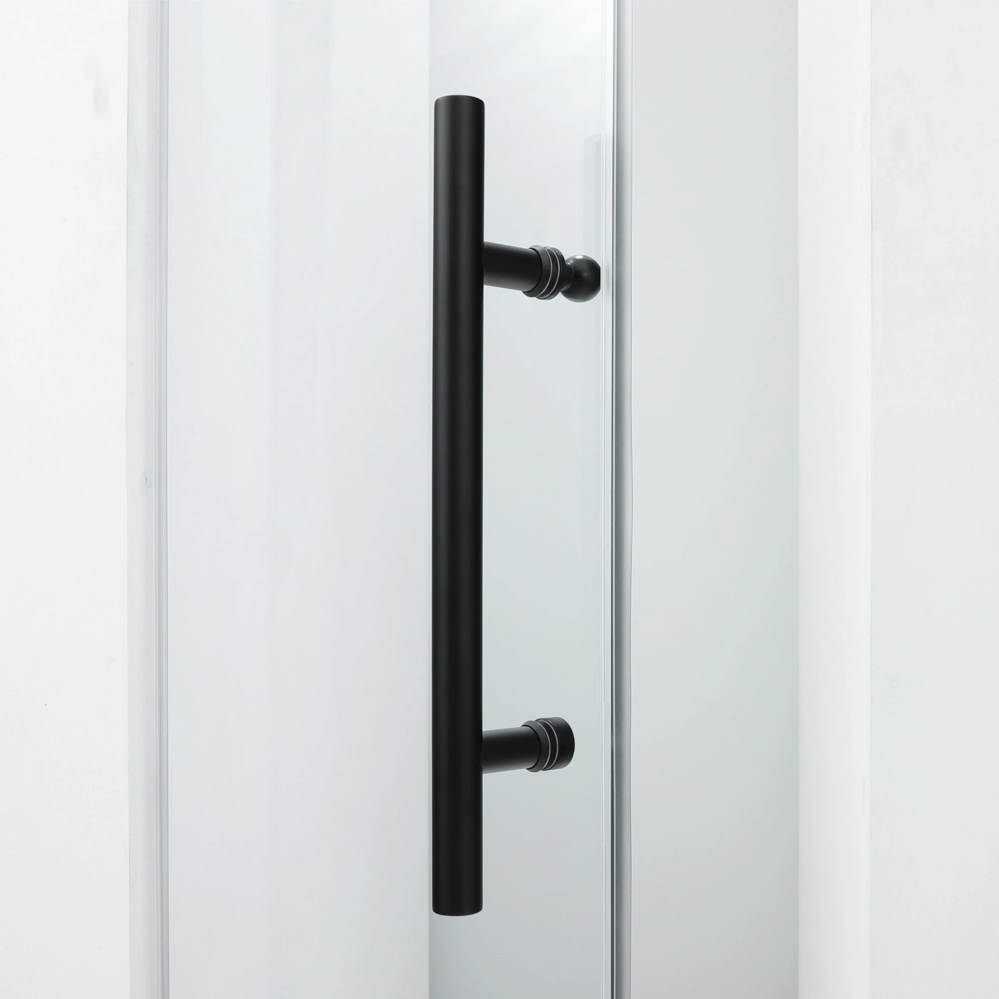 52-53 W x 72 H  Swing-Out Shower Door ULTRA-E Matte Black - Image 6