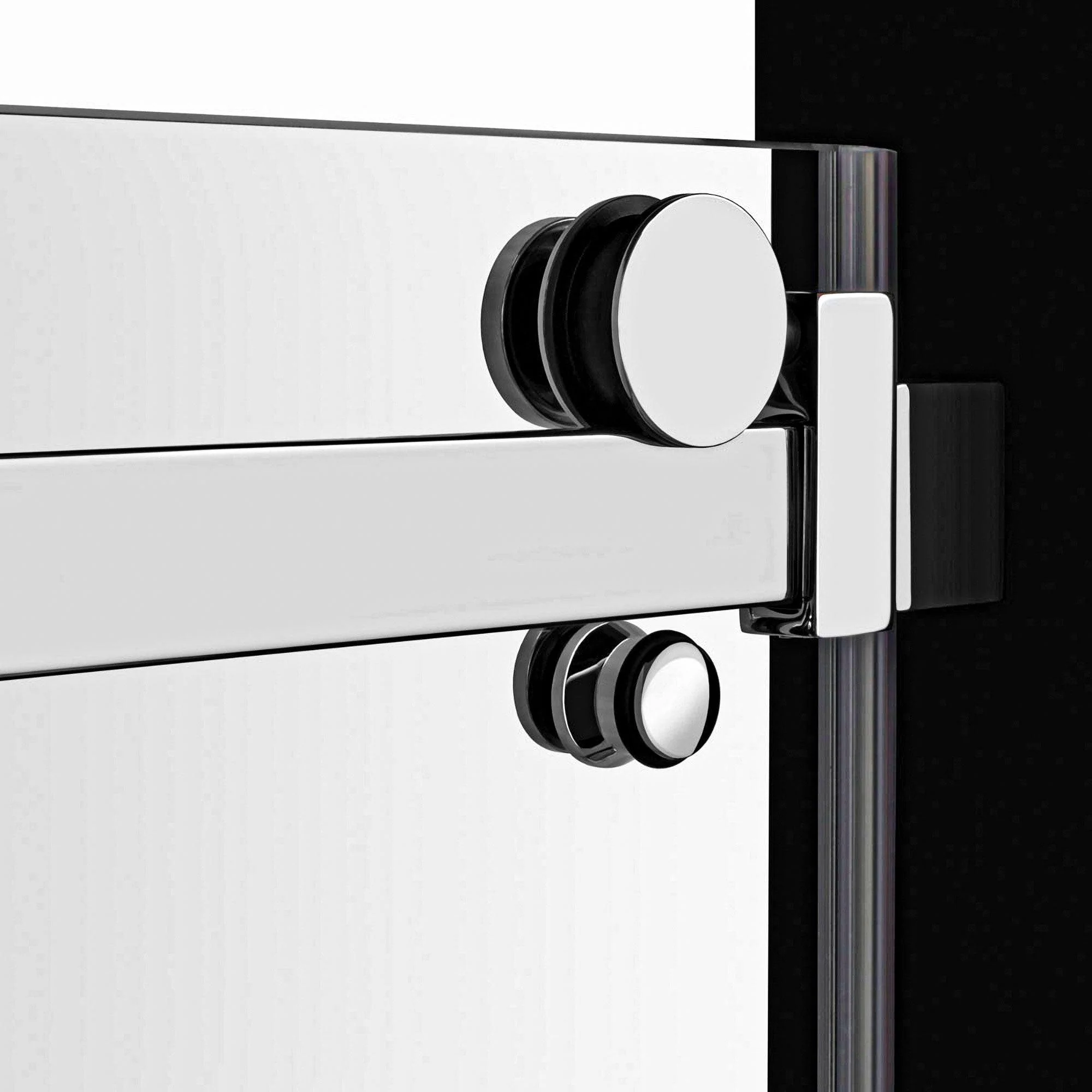 56-60 W x 62 H  Sliding Bathtub Semi-Frameless Door ULTRA-B with Clear Glass in Chrome - Image 5