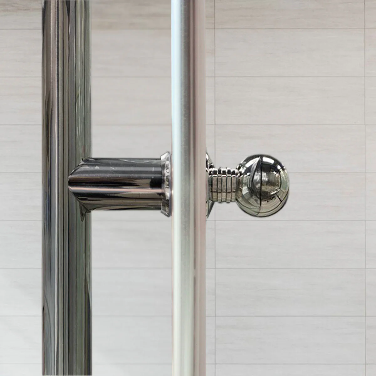 56-60 W x 62 H  Sliding Frameless Bathtub Door ULTRA-C with Clear Glass in Chrome - Image 5