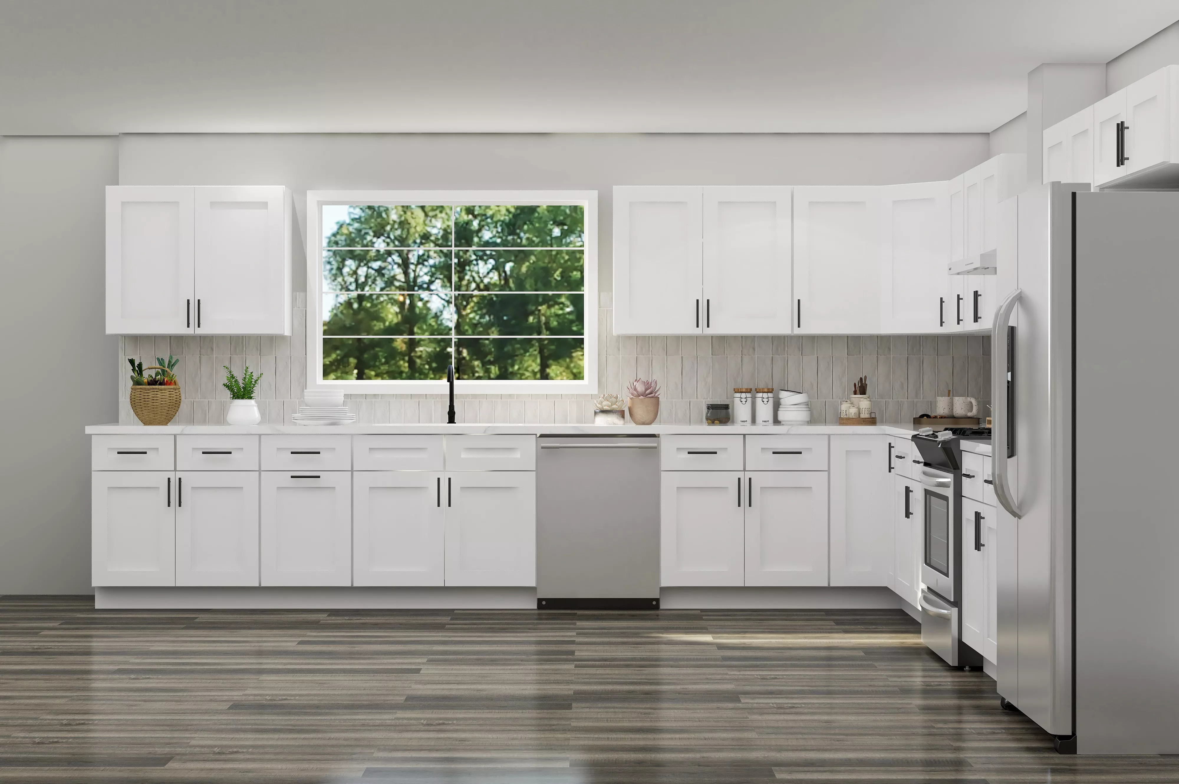 Lesscare Alpina White 15x15 Kitchen - Image 3