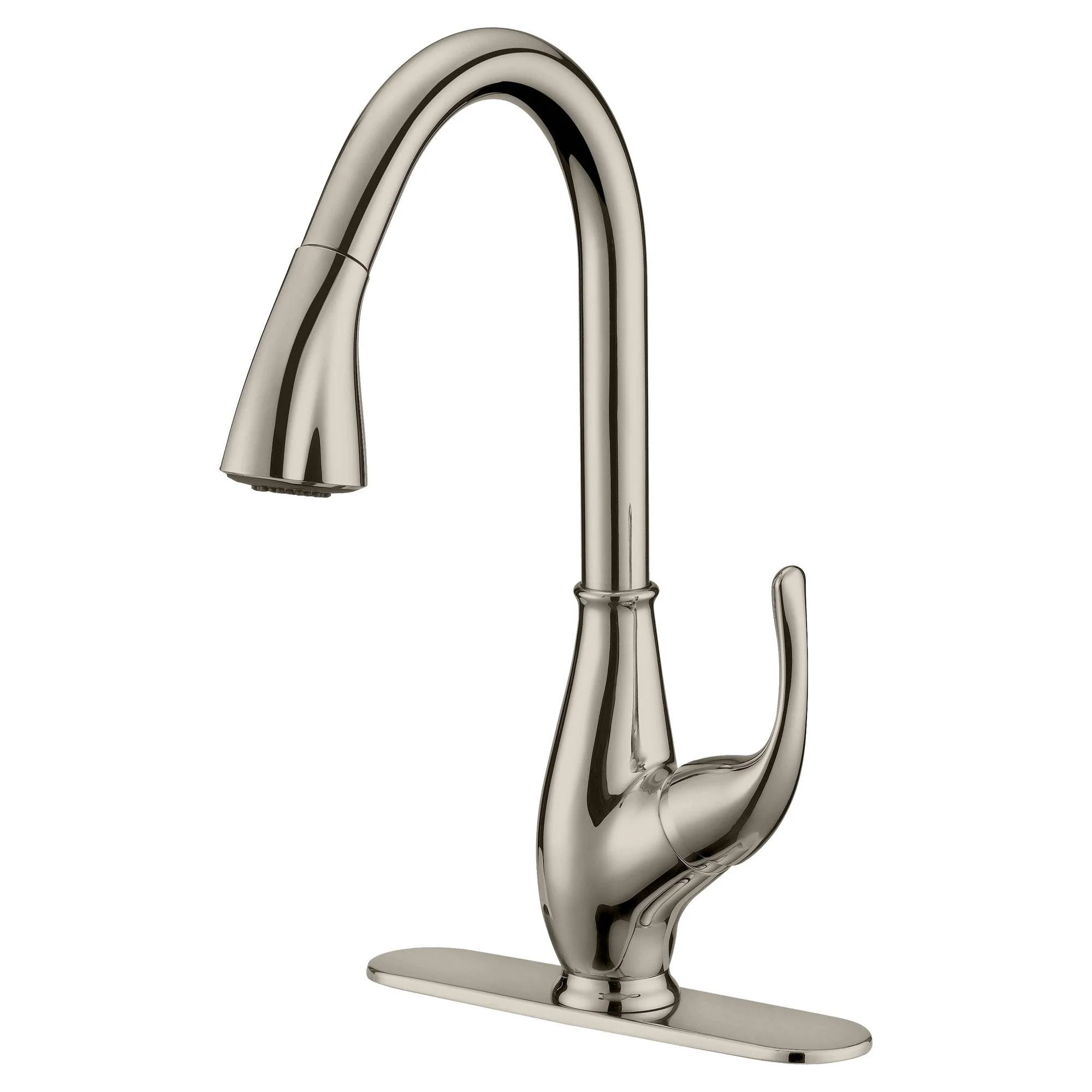 Pull Down Kitchen Faucet LK7B Deck-Plate Brushed Nickel - Image 3