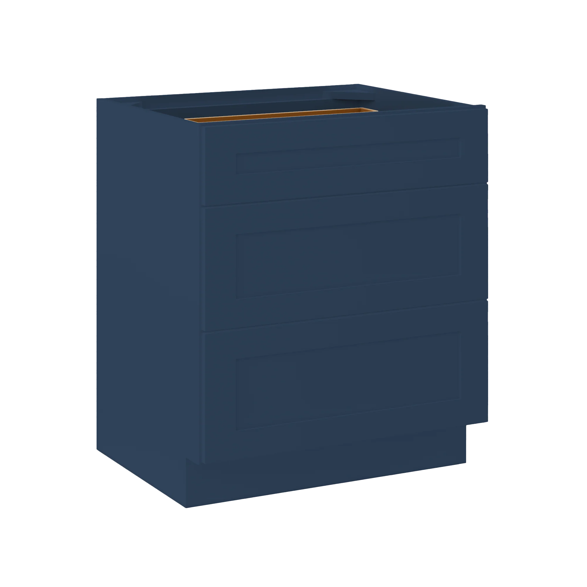 Linen Range Base Kitchen Cabinet LRB30 Danbury Blue LessCare 30 in. width 34.5 in. height 24 in. depth - Image 2