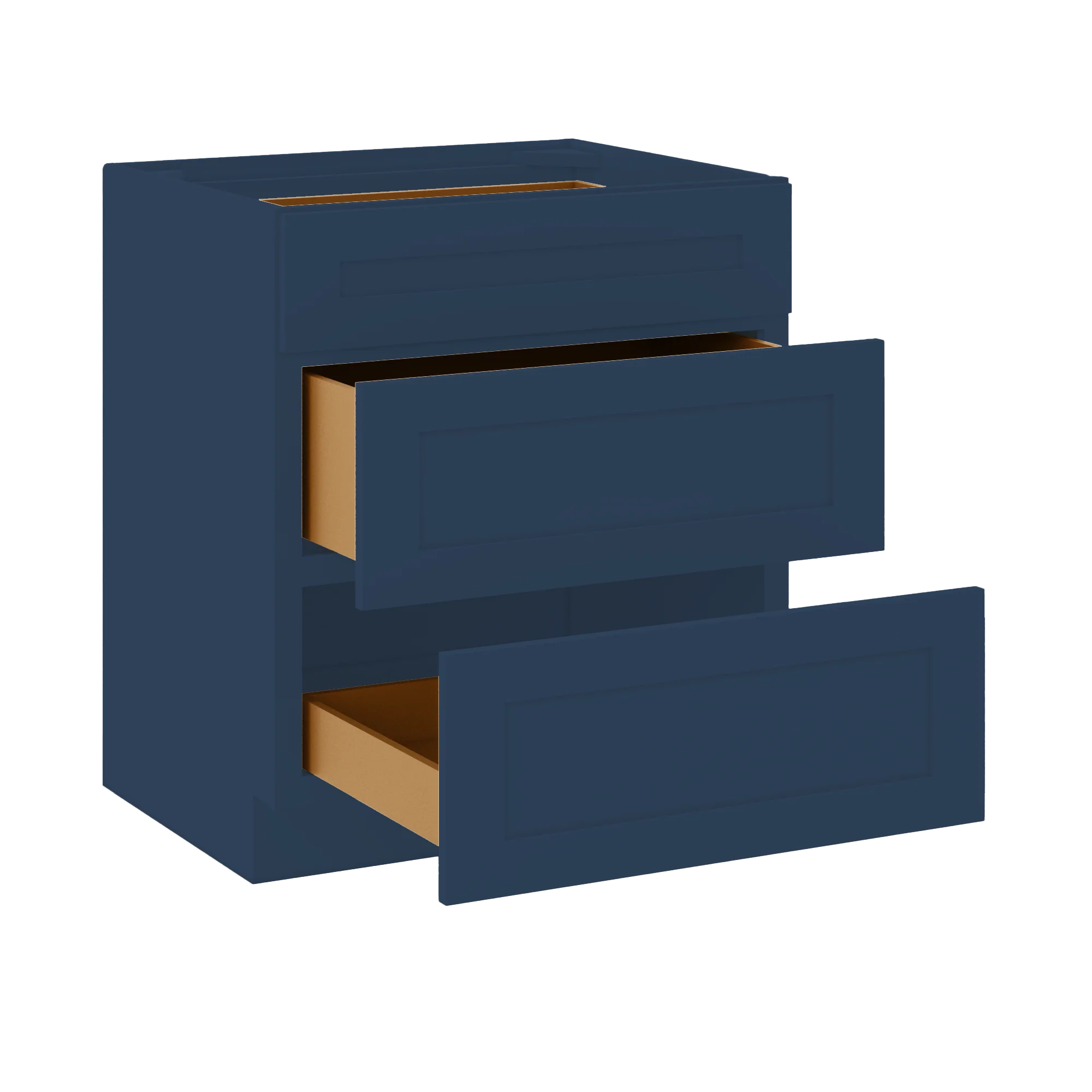 Linen Range Base Kitchen Cabinet LRB30 Danbury Blue LessCare 30 in. width 34.5 in. height 24 in. depth - Image 4