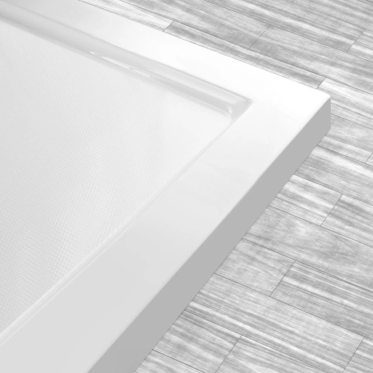 48 in x 34 in Single/Double Threshold Shower Base Pan with Center Drain - Image 2