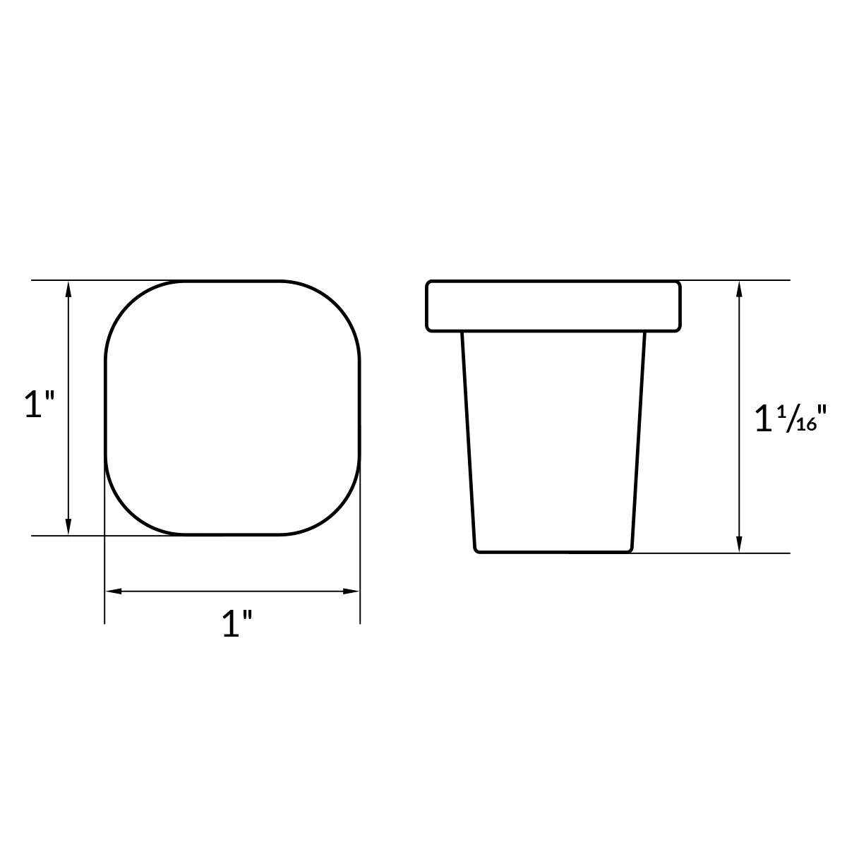 Matte Black Knob H1208-KNOBMB - Image 4