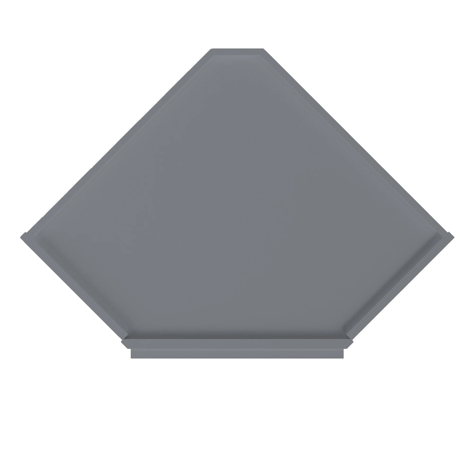 Frosted Glass Diagonal Corner Wall Kitchen Cabinet DCMD2430 Colonial Gray LessCare 24 in. width 30 in. height 12 in. depth - Image 6