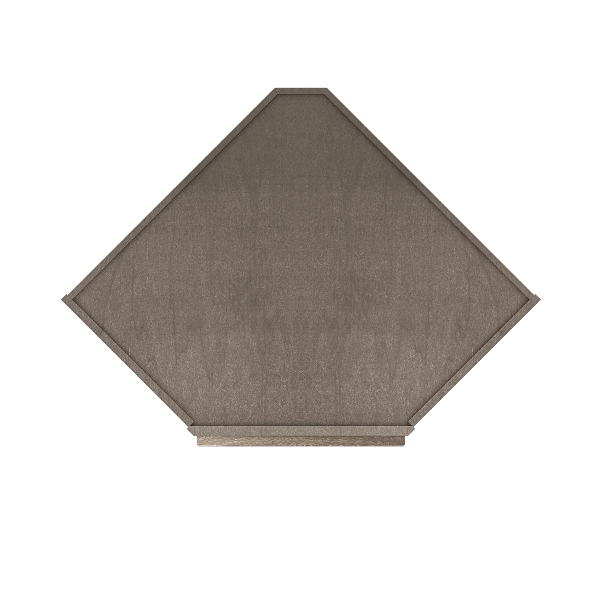 Frosted Glass Door Diagonal Corner Wall Kitchen Cabinet DCMD2742 Milan Slate 27 in. width 42 in. height 15 in. depth - Image 6