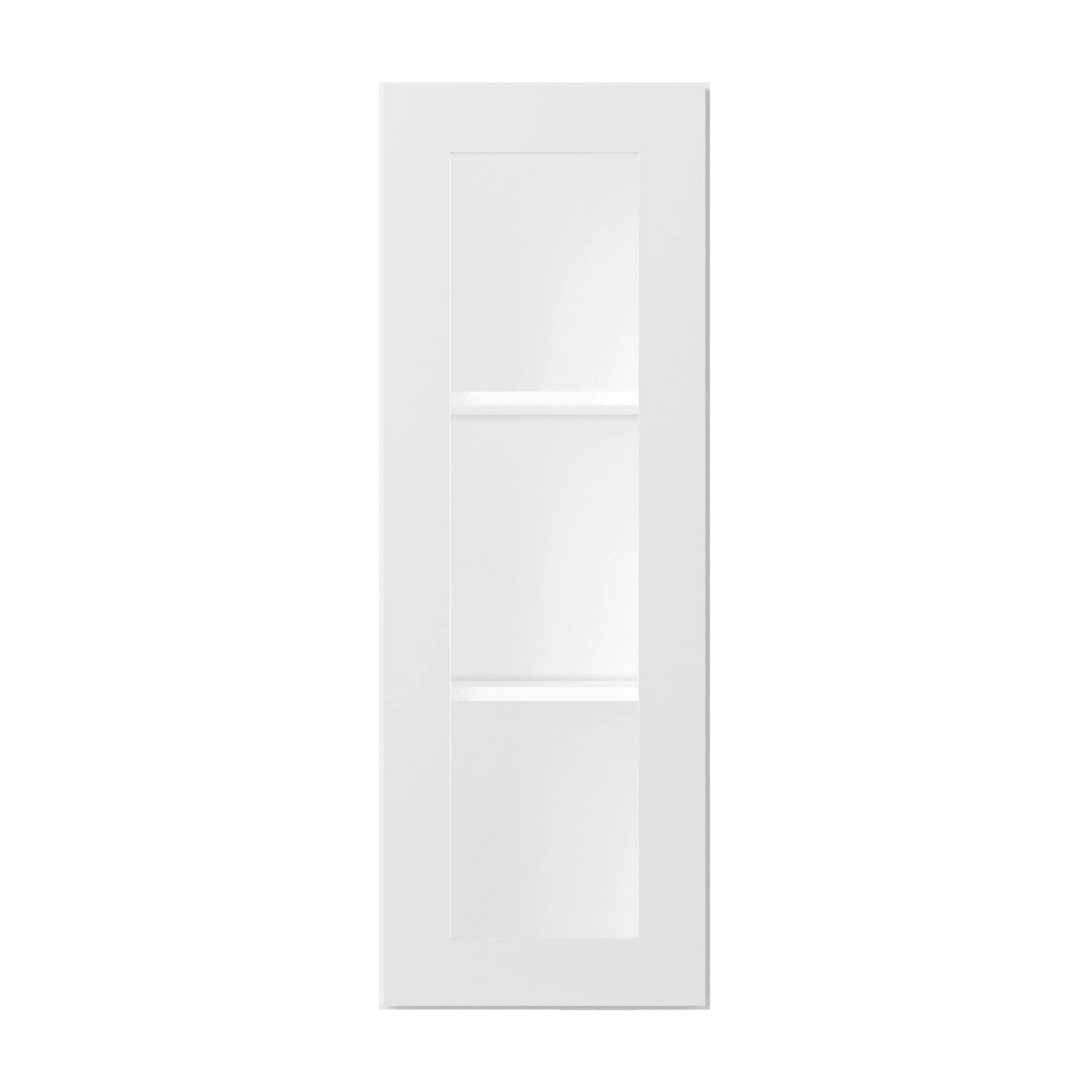 Frosted Glass Door Wall Kitchen Cabinet WMD1842 Alpina White LessCare 18 in. width 42 in. height 12 in. depth - Image 3