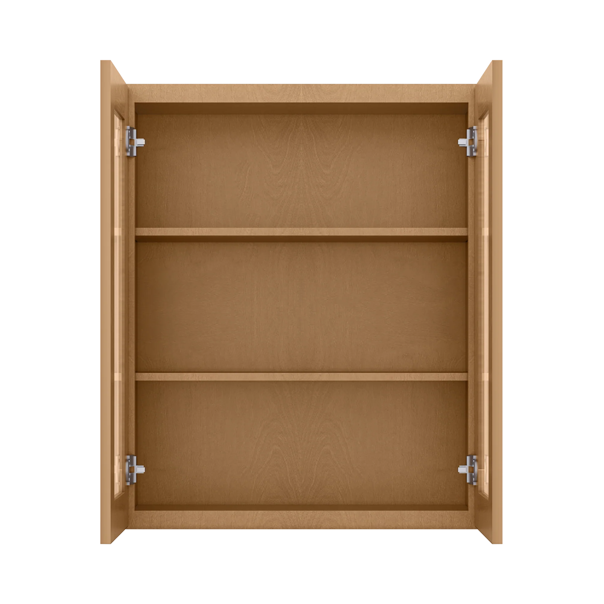 Frosted Glass Door Wall Kitchen Cabinet WMD3036 Shaker Toffee 30 in. width 36 in. height 12 in. depth - Image 5