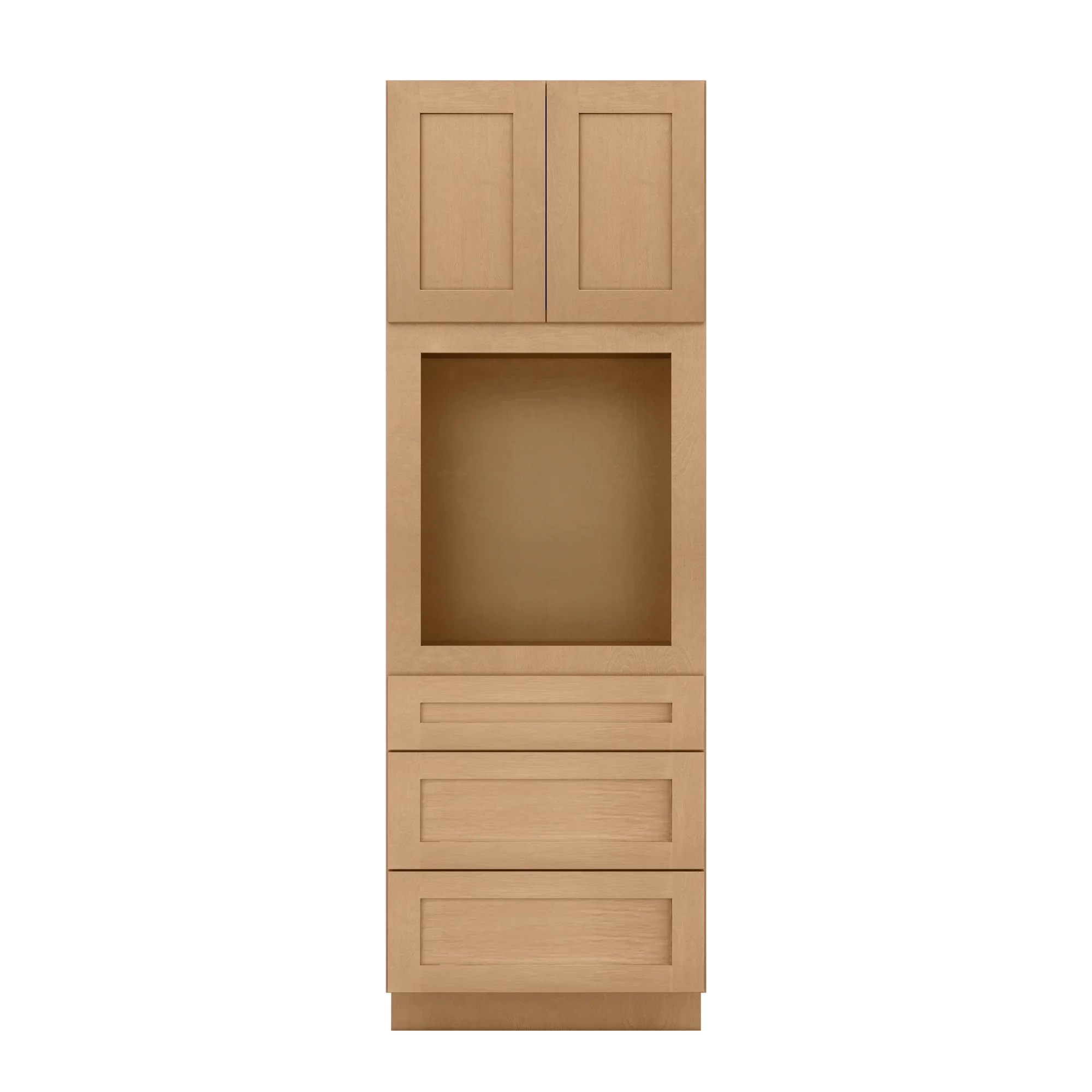 Oven Kitchen Cabinet OC3090 Shaker Toffee 30 in. width 90 in. height 24 in. depth - Image 3