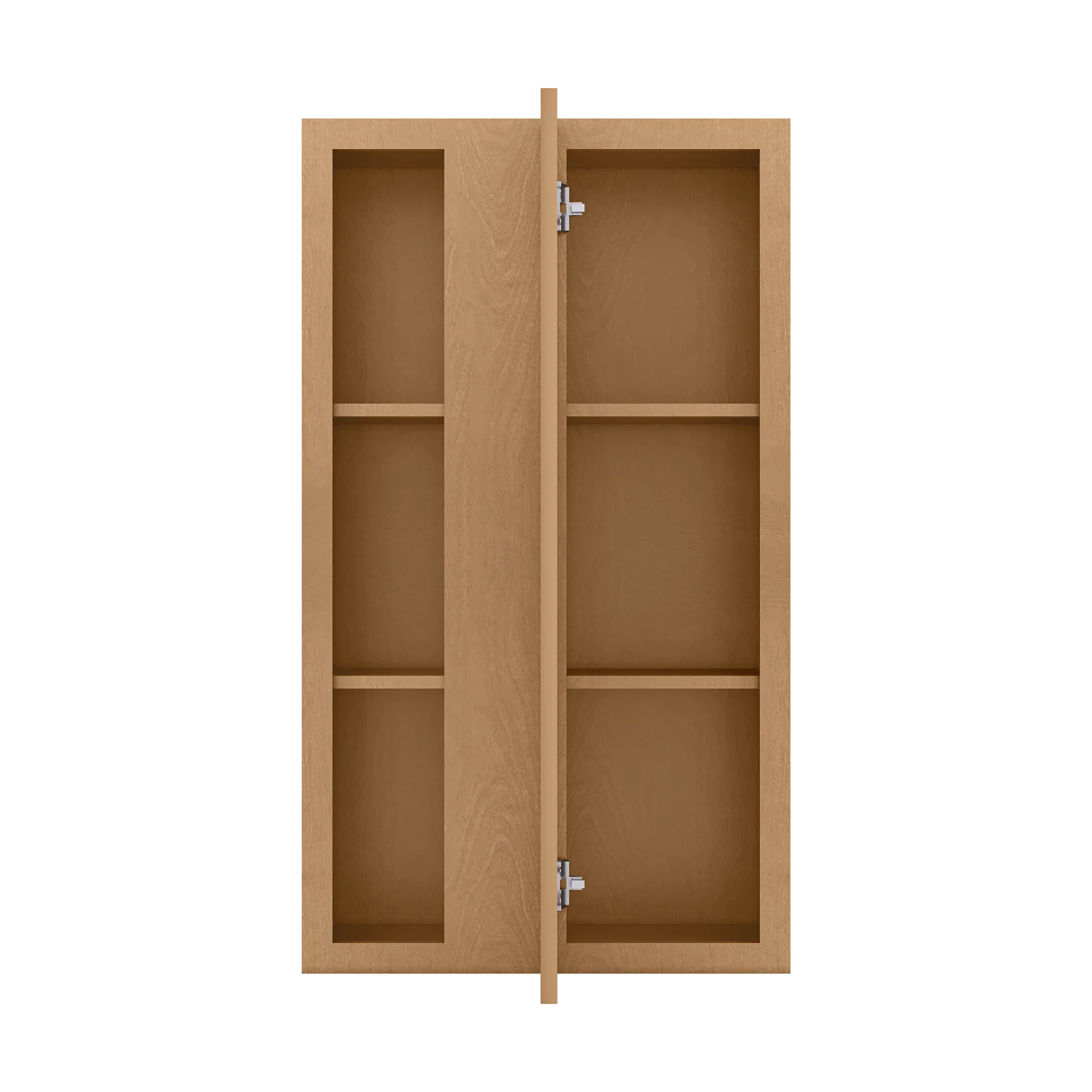 Square Corner Wall Blind Reversible Kitchen Cabinet SC2442 Shaker Toffee LessCare 24 in. width 42 in. height 12 in. depth - Image 5