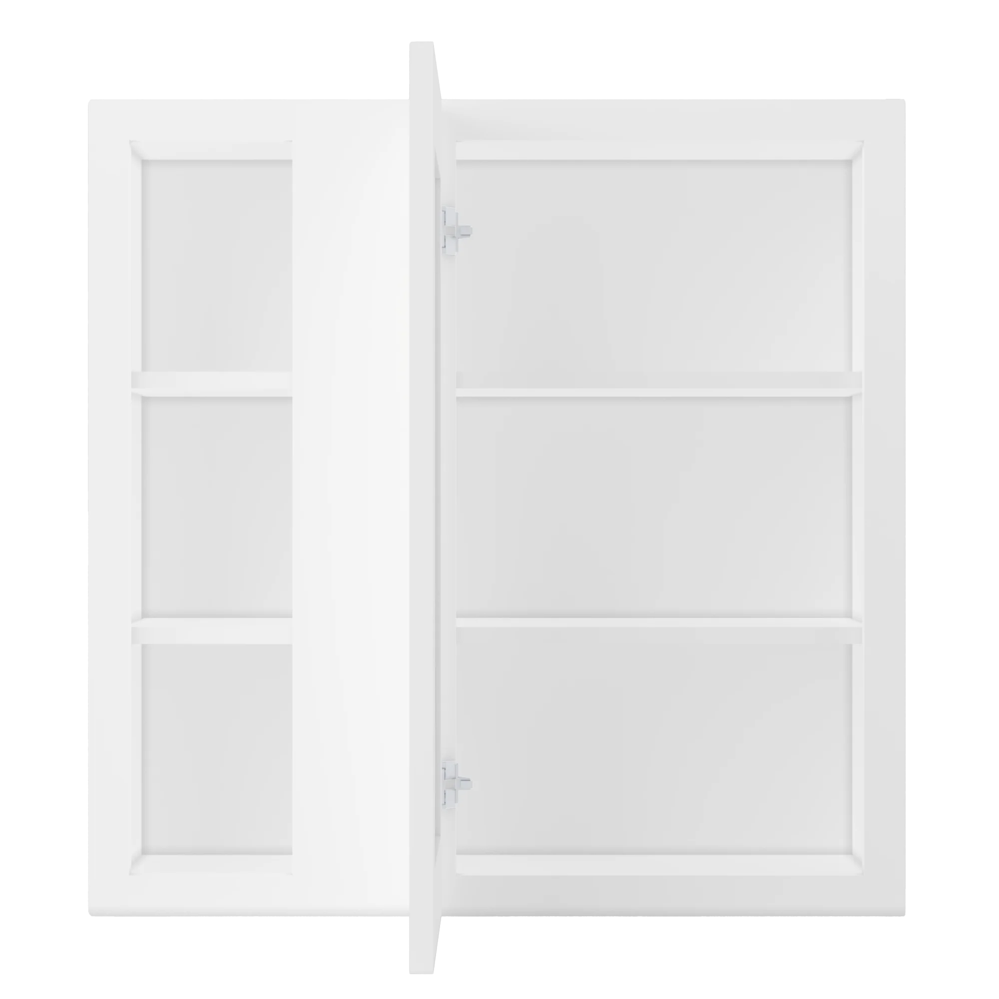 Square Corner Wall Blind Reversible Kitchen Cabinet SC3030 Alpina White LessCare 30 in. width 30 in. height 12 in. depth - Image 5