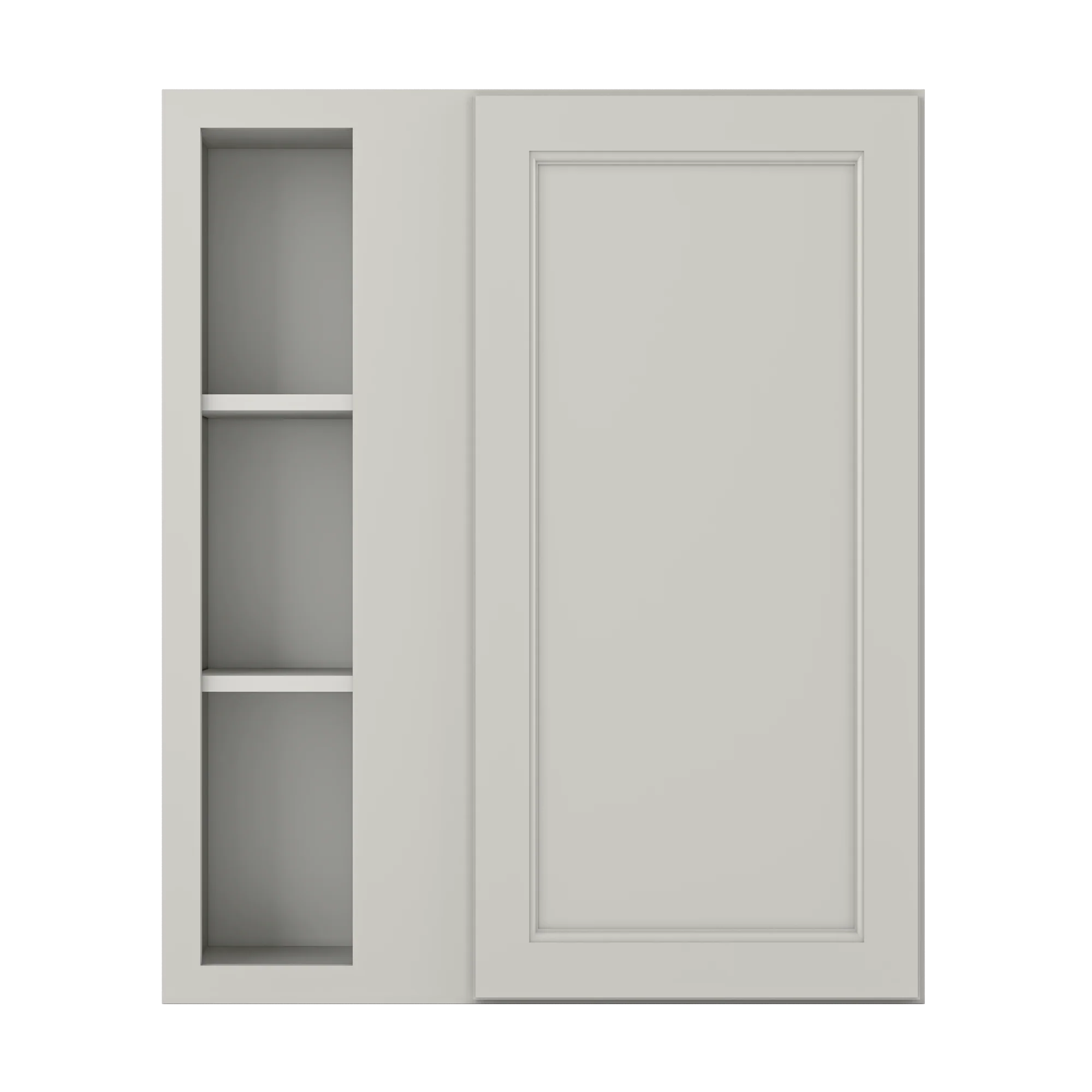 Square Corner Wall Blind Reversible Kitchen Cabinet SC3036 Milan Pearl 30 in. width 36 in. height 12 in. depth - Image 3