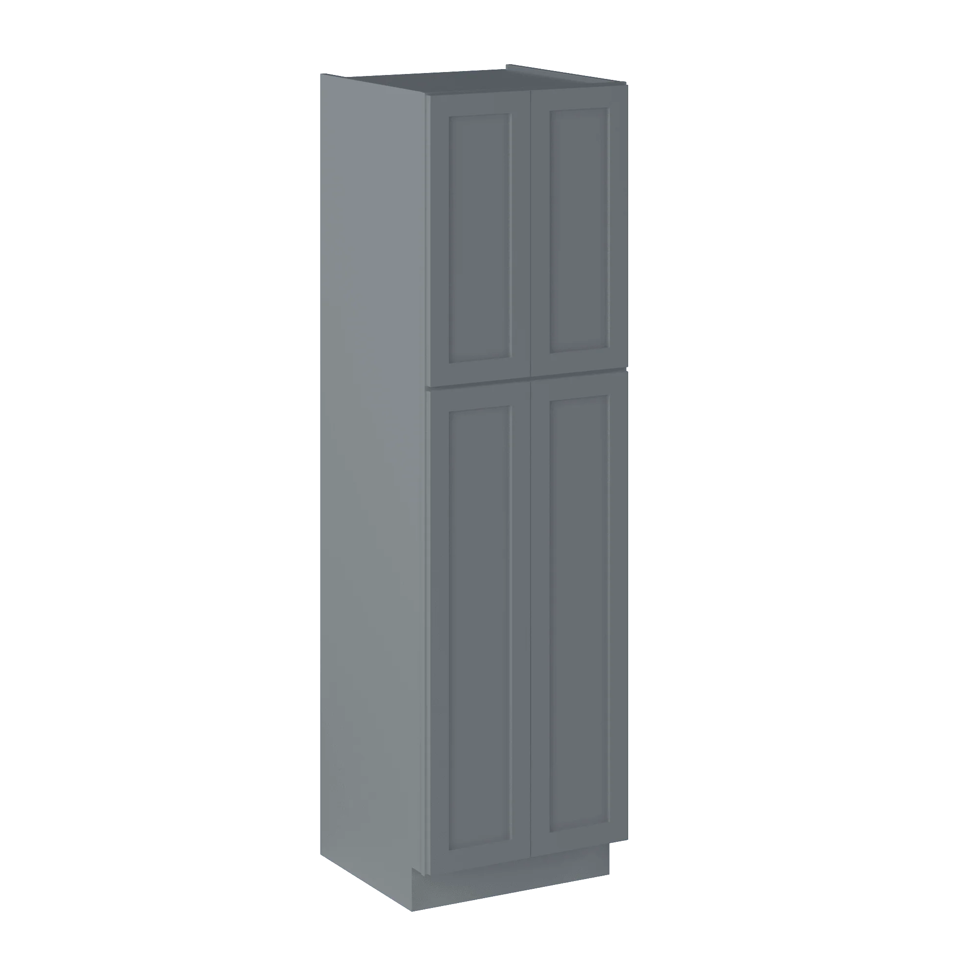 Utility Kitchen Cabinet U2484 Colonial Gray LessCare 24 in. width 84 in. height 24 in. depth - Image 2