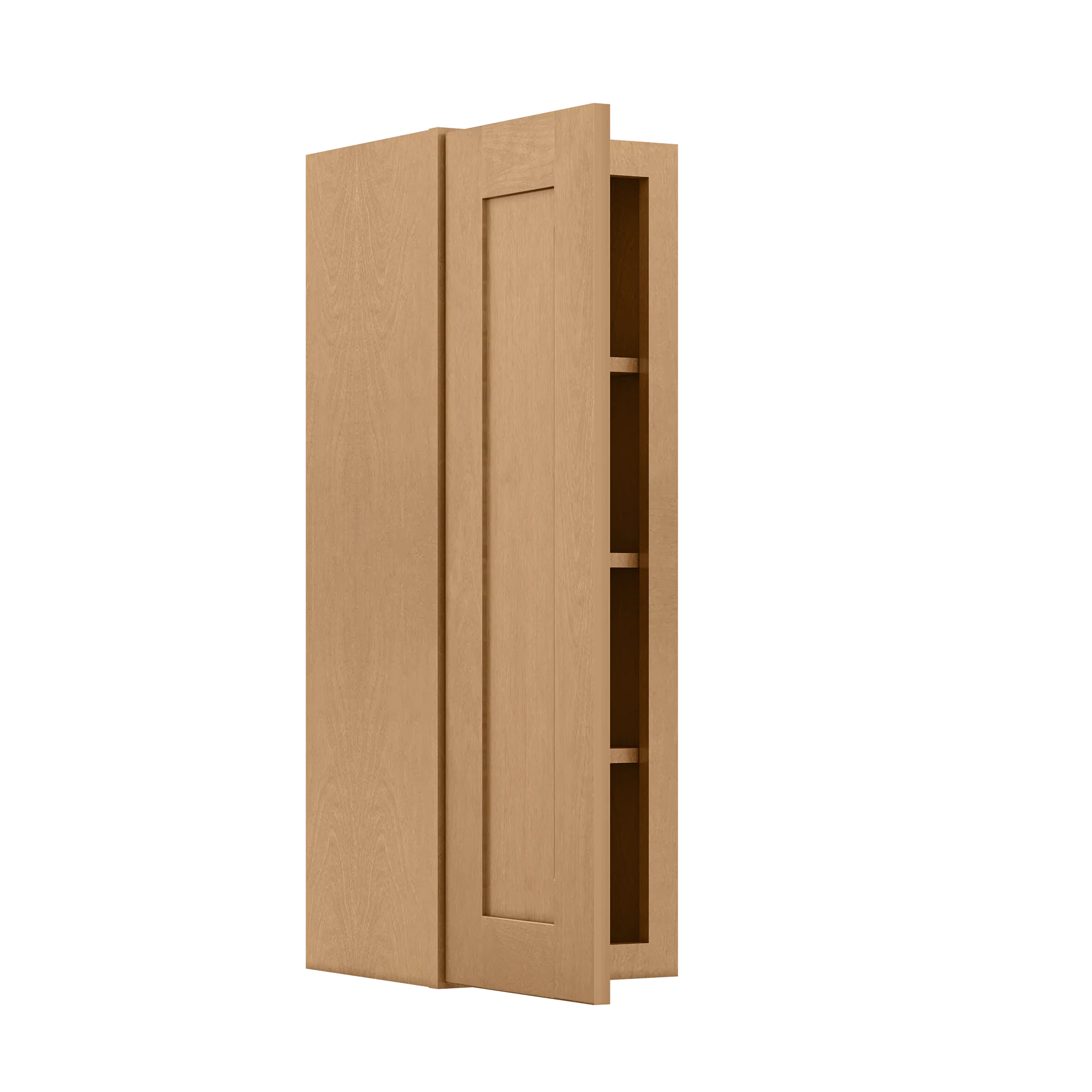 Wall Kitchen Cabinet W1236 Shaker Toffee LessCare 12 in. width 36 in. height 12 in. depth - Image 4