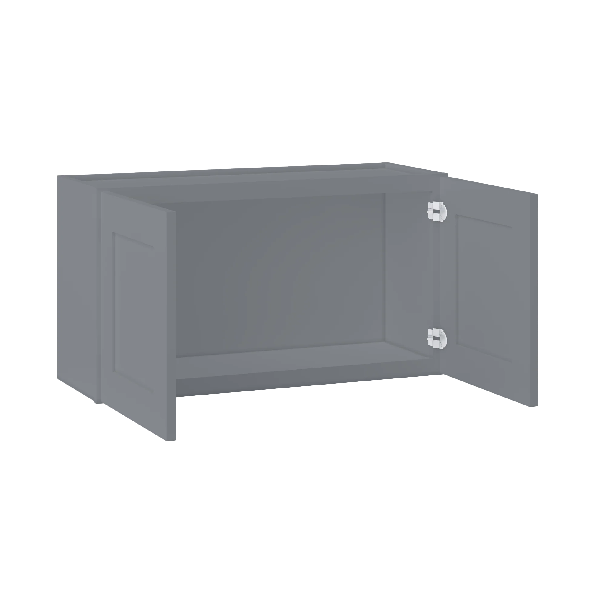 Wall Kitchen Cabinet W3318 Colonial Gray LessCare 33 in. width 18 in. height 12 in. depth - Image 4