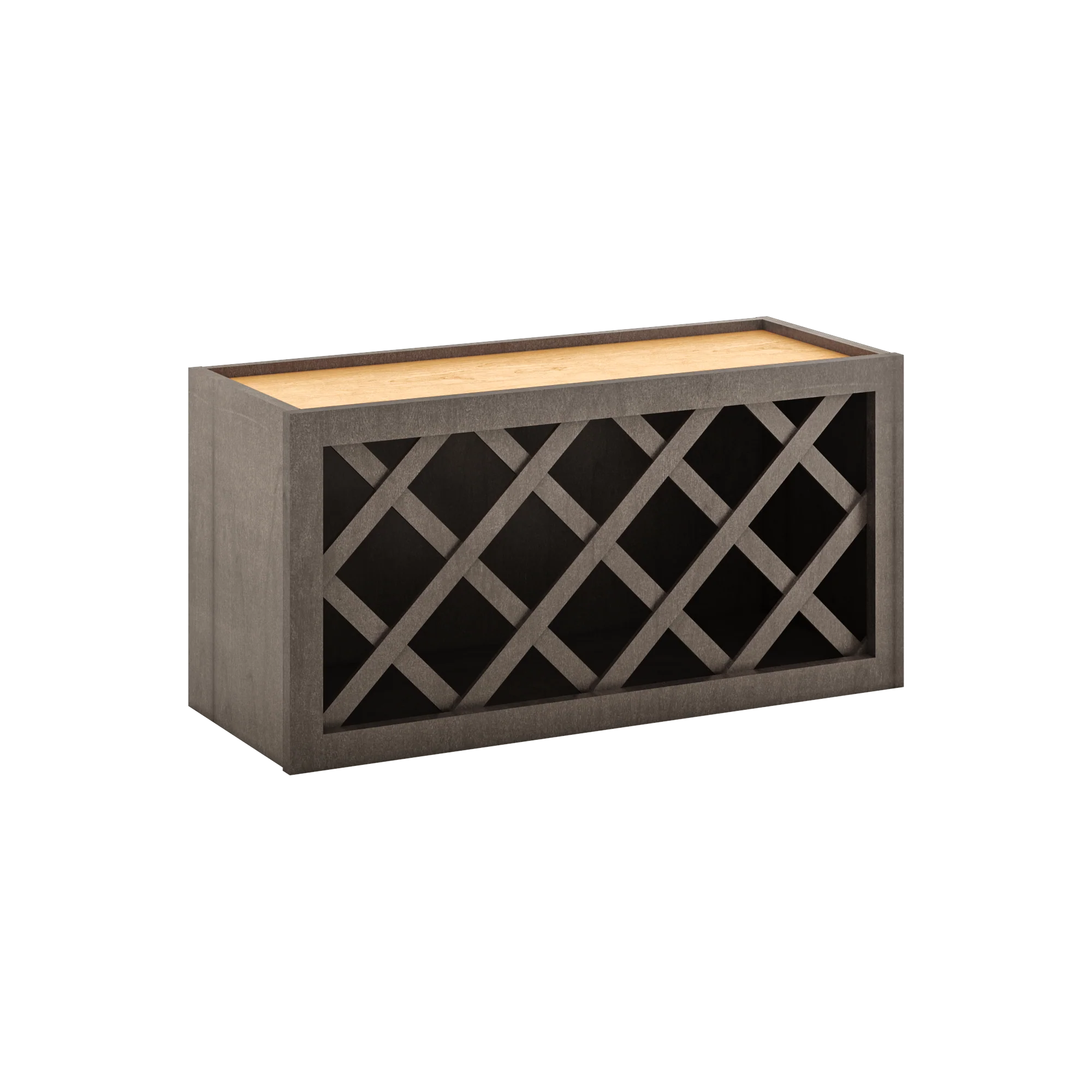 Wine Rack Kitchen Cabinet WR3015 Milan Slate 30 in. width 15 in. height 12 in. depth - Image 2